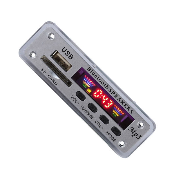 SDM01Bt U-DX Bluetooth 5.0 4 värin näyttö MP3 FM APE FLAC dekoodauskorttimoduuli (hopea)