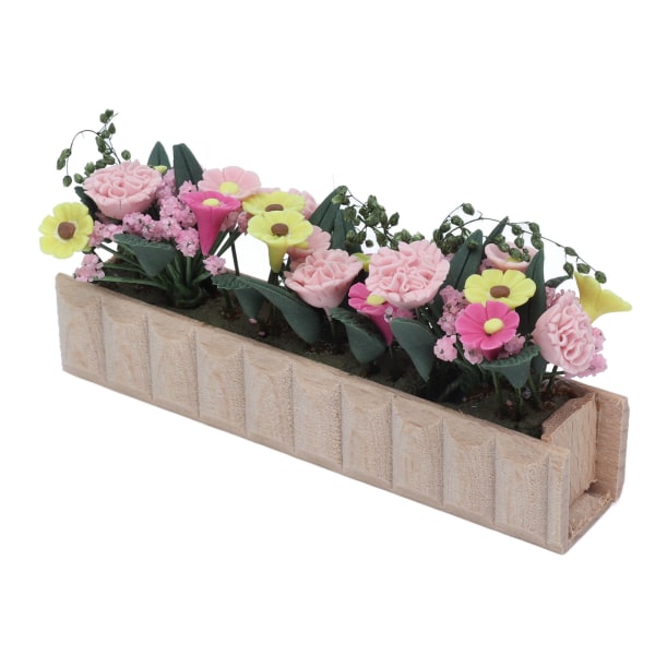 Dukkehus Blomster Have DIY Miniature Mini Dukkehus Grønt Møbler Tilbehør Foregive Leg Blomster Legetøj