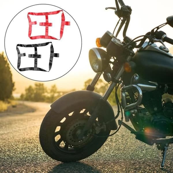 2 Universelle fastgørelsesstropper til baghjul på motorcykel - Fastgørelsesstrop til motorcykel, trailer, plæneklipper