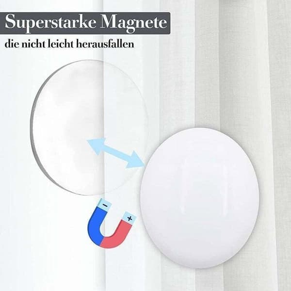 Set med 10 magnetiska tyngder för duschdraperier, bordsduksvikter, duschdraperivikter, magnetiskt hänge