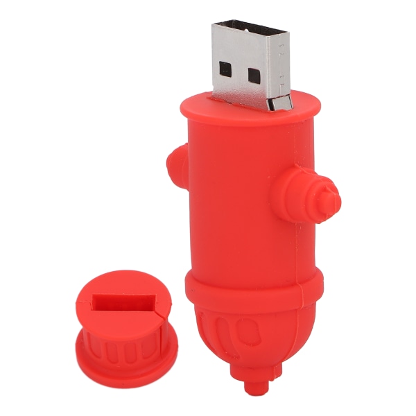 Tecknad brandpostformad USB minne Söt USB minne för hemmakontor för dataöverföring 64GB