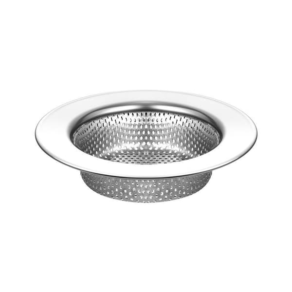 Kökssil, Avloppssil i rostfritt stål, Diskmaskinsäker, Ytterdiameter 4,4 tum/11,2 cm, Innerdiameter 3 tum/7,6 cm, 3-pack