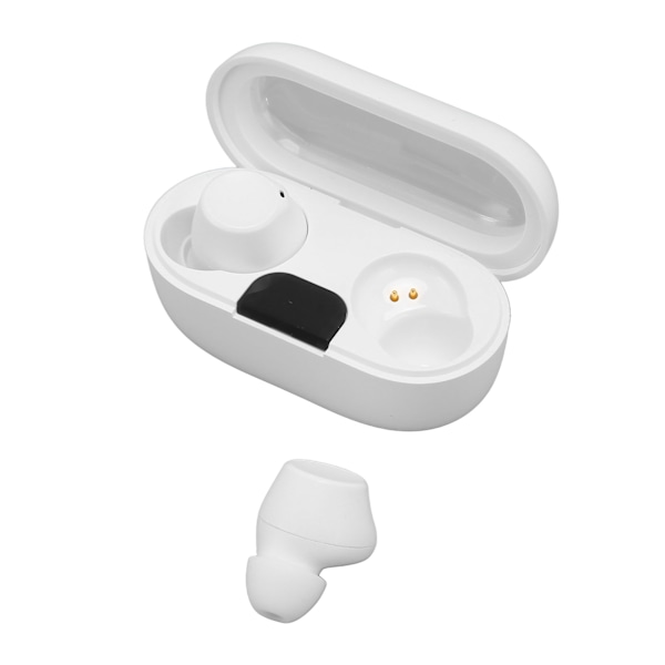 Bluetooth 5.3 Hörlurar IPX5 Vattentäta Lätta Stereo Ljud Smart Touch Control Trådlösa Bluetooth Hörlurar för Sport Vit