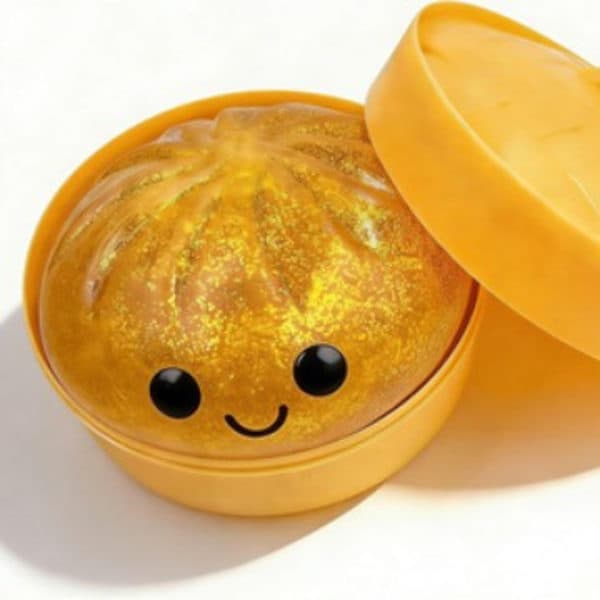 Dumpling Squishy Stressleke, Myk Kawaii Dumpling Klemmeleke, Stresslindrende Sensorisk Leke Tilfeldig Stil 1 stk