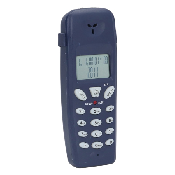 Telefon med ledning FSK DTMF 12 bit LCD-skærm Kablet telefon med genopkaldspausefunktion til hjemmekontor
