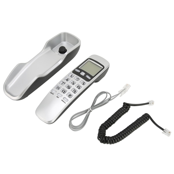 KXT888CID Lankapuhelin seinäpuhelimet Langallinen lankapuhelin LCD-näytöllä kotitoimistohotelliin (hopea)