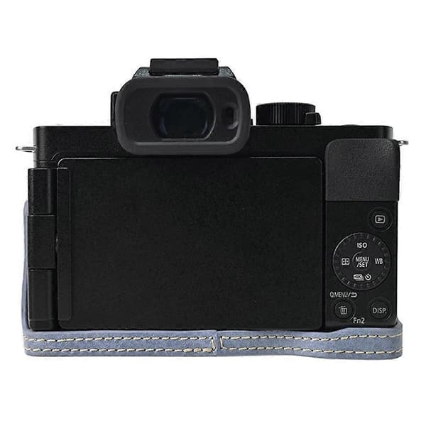 For Panasonic Lumix G100K Camera Bag with Shoulder Strap Large Cutout Litchi Texture PU Protective
