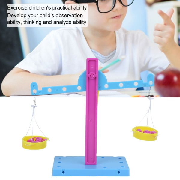 Håndtagsprincipskala DIY Børn Uddannelsesvidenskab Fysik eksperiment LegetøjssætDIY håndtagsprincipskala