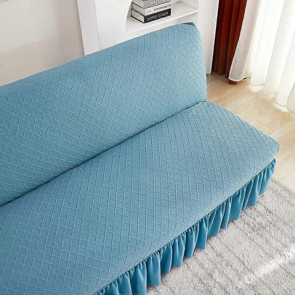 Armless Sofa Cover Stretch Sofa Cover Pink