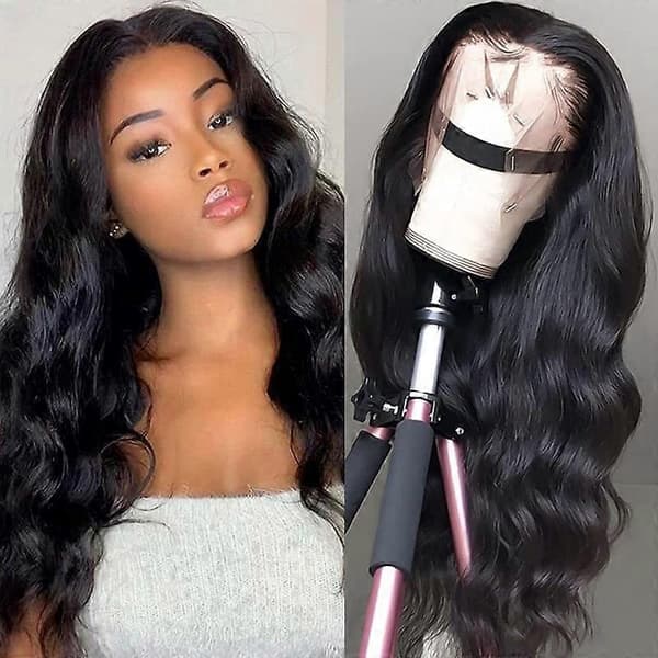 Body Wave Lace Front Parykker Ægte Hår Bred Blonde 180 Densitet