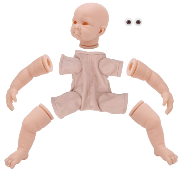 22 tum DIY simulering omålad Reborn Baby Doll Mold Sets Reborn Doll Kits delar leksak