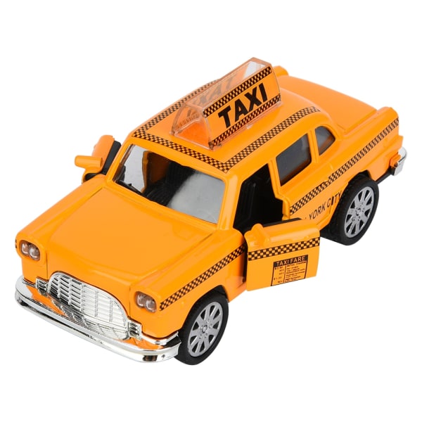 1:32 Legetøj i legeret taxa-simulering af køretøjsmodel til dekorationssamling af gavemøbler (Taxi A)
