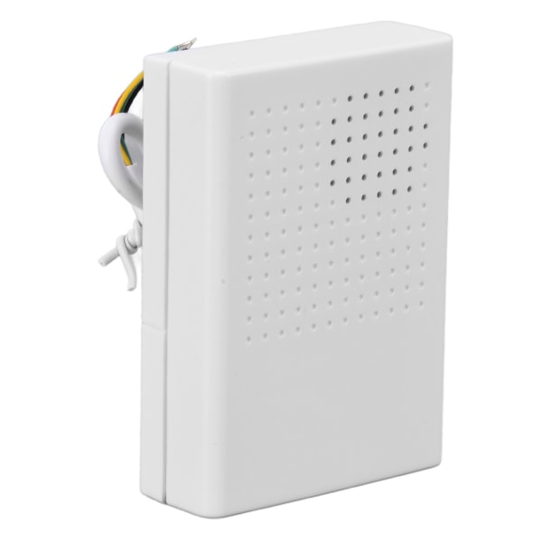 Kablet 12V elektronisk ringeklokke - Hvit, 90dB lyd - Adgangskontroll for hotell og hjem
