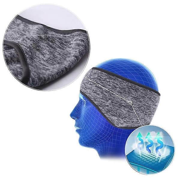 Cold Weather Running, Sports, Non-Slip, Thin Earmuff Headband