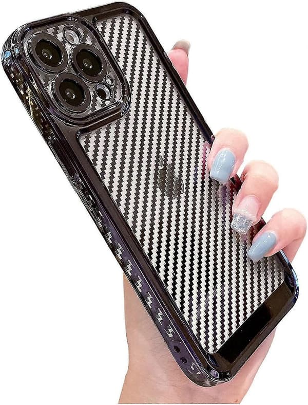 Plated Striped Case Compatible With iPhone 14 Pro Max/14 Pro, Soft Shockproof TPU Cover With Lens Protection