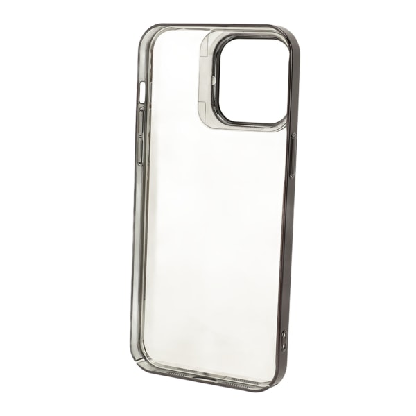 Magnetiskt phone case Slankt stötsäkert phone case med kameralinsskydd Kickstand Hög transparens PC Hårt case Svart för Iphone 14