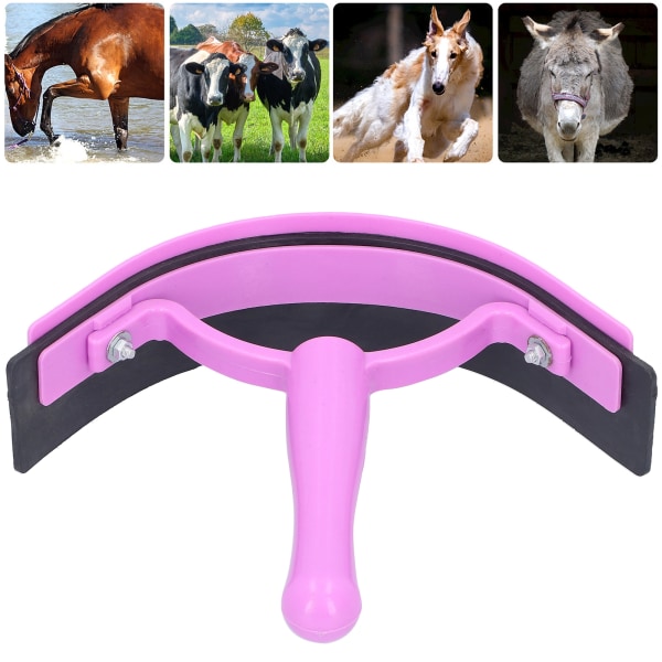 Hestesvette Skrape Ergonomisk Håndholdt Mykt Grep Plast Gummi Ridepleieverktøy