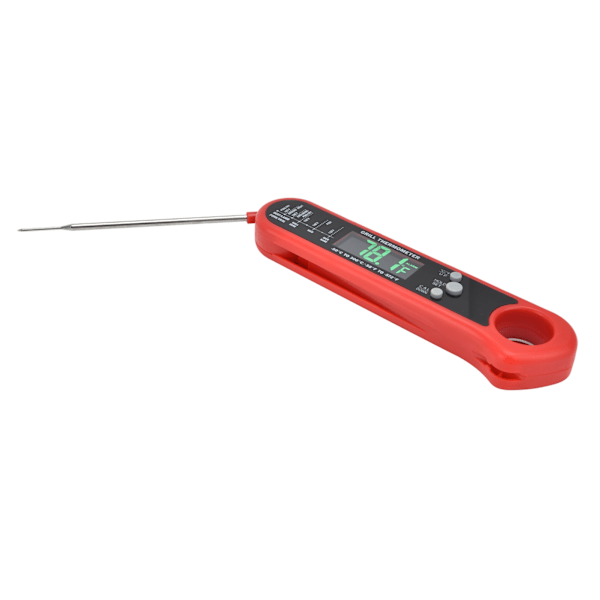 Hopfällbar mattermometer Multi Probe Alarm Digital temperaturmätare för grillugn