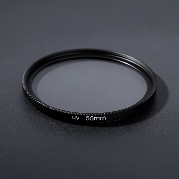 55 mm UV ultrafiolett filter glass linsebeskytter for Canon Sony Nikon Pentax