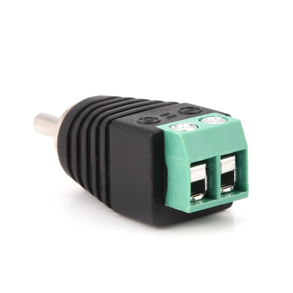 15 stk RCA hanstik til AV-skrueterminal Audio/Video-stikadapter