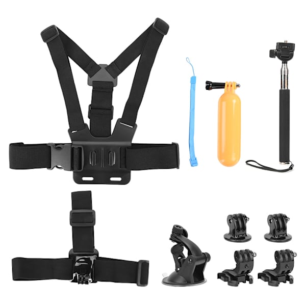 6 i 1 Universal Action Camera Accessories Kit for Gopro Hero 7 5 6 sportskameraer