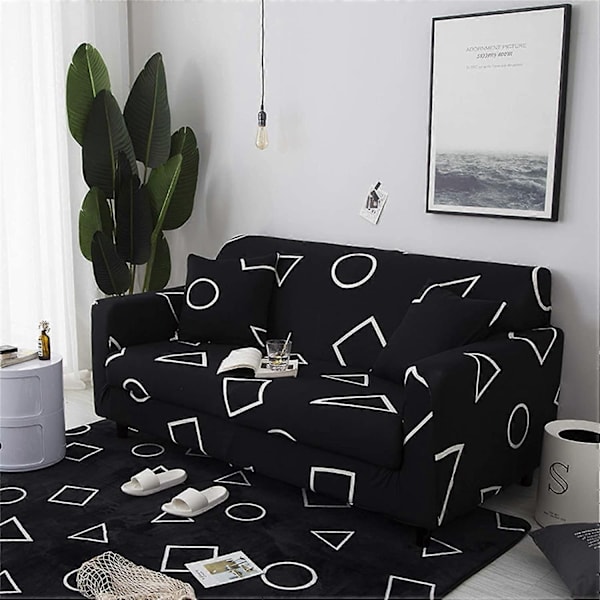 Sofatrekk elastisk stretch sofatrekk, for 1-seter. L-formet hjørnesofa krever to