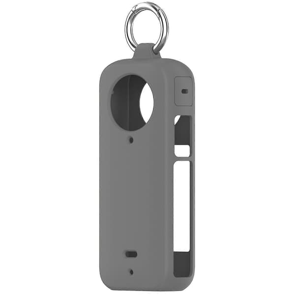 J8Y Soft Silicone Case for Insta360 X3 Action Camera Dustproof Protective q8S Cover - Dark Grey