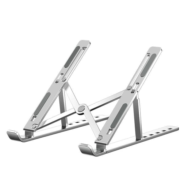 Bærbar PC-stativ, sammenleggbar laptopholder i aluminiumslegering, 6-trinns justering