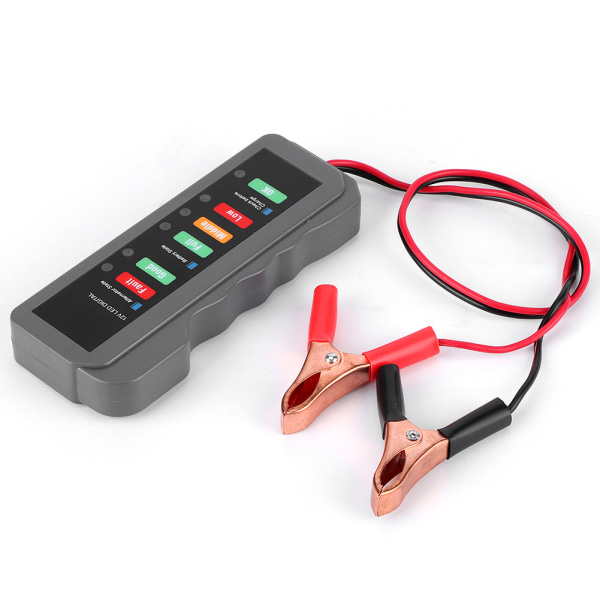 12V bilbatteritester 6LED-lys Display Generatortilstand Check Automotive Diagnostic Tool
