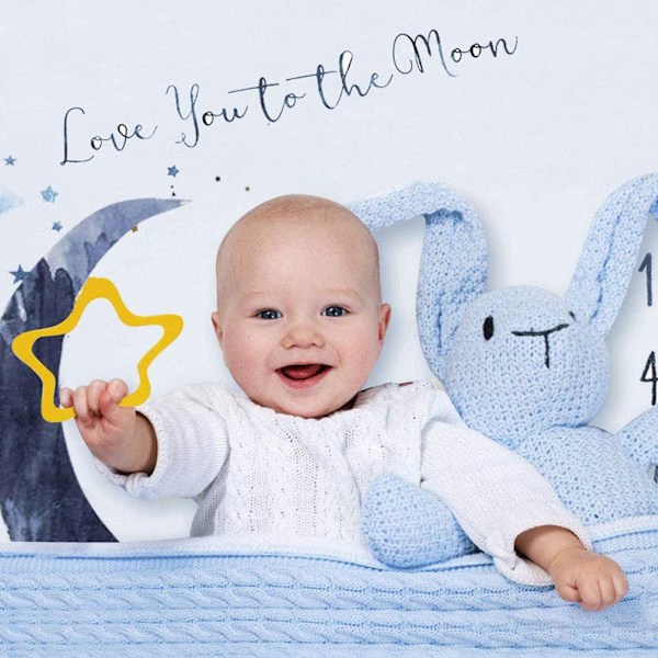 Baby Månedlig Milepæl Tæppe Baby Foto Tæppe Fotografering Rekvisitter Baby Flannel Milepæl Fotografi Tæppe