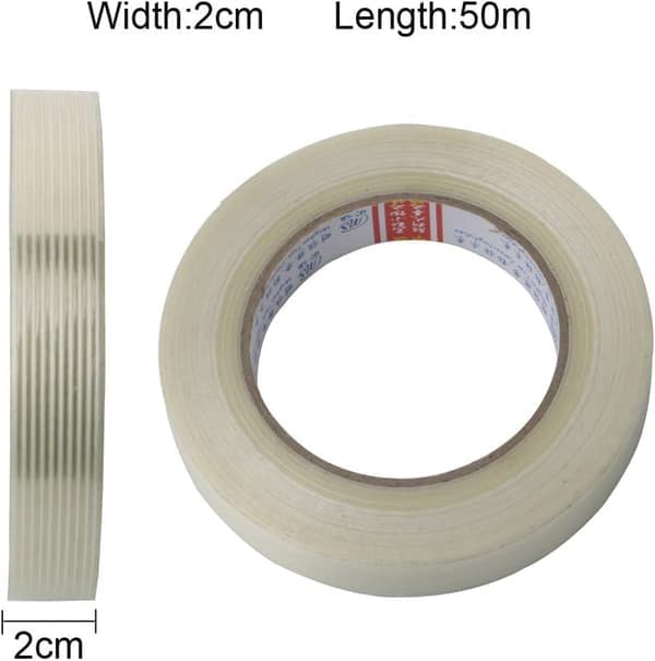 2 st glasfibertejp, förstärknings- och spänningstejp, förstärkt tejp med glasfiber, förstärkt tejp, filament