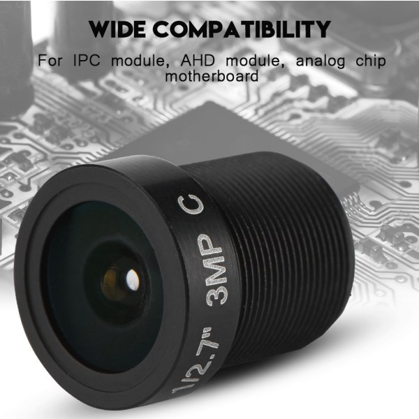 2,8 mm:n CCTV-kameran linssi, 3 miljoonaa pikseliä, 1/3 tuuman IR CCTV -linssi, 5-kerroksinen prismalinssi verkkokameralle
