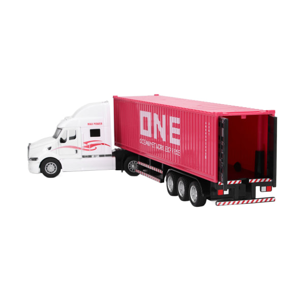 Container Truck Model 1:48 Vivid Utsøkt vakkert dekorativt leketøypynt for over 3 år gammelrosa