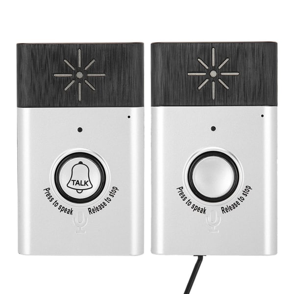 2.4GHz Mini Bærbar Toveis Stemme Intercom Trådløs Dørklokke Interfonsystem