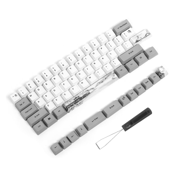73 PC'er Sublimation Keycaps PBT mekanisk tastatur tilbehør PC dele med sødt mønster (6064 Motiv d'encre)