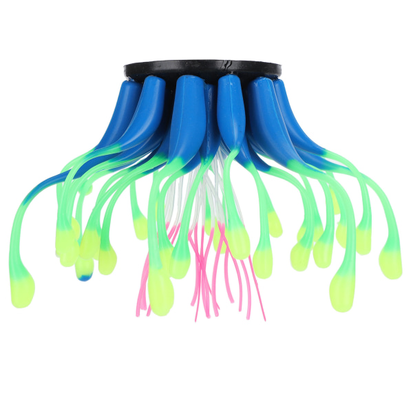 Kunstig korall Silikon Simulering Vannplante Akvarium Fisketank dekorasjon OrnamentBlå