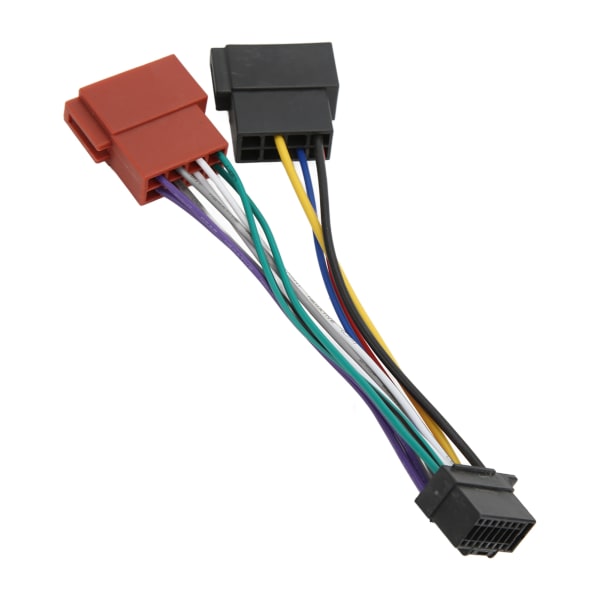 Radio Stereo Harness Adapter ISO Kabelstamme Connector Ersättning för Sony JVC Ny