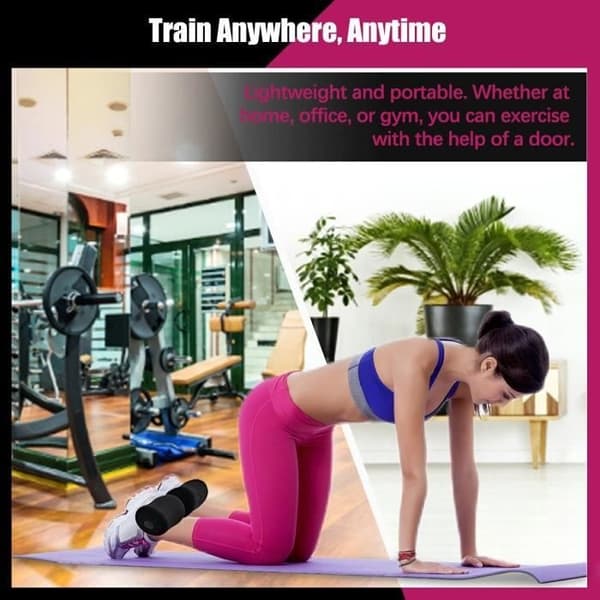 Nordic Curl, justerbar Nordic Hamstring Curl-strop til baglår, sit-ups, squats og maveøvelser