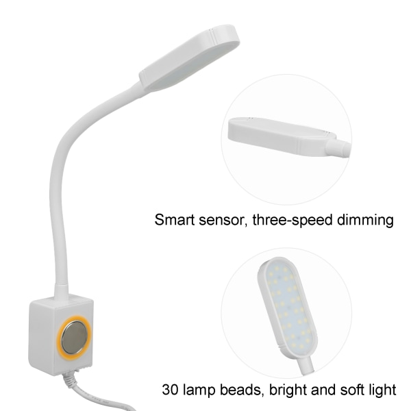Smart Touch Symaskine LED-lys med 3 hastigheder og øjenbeskyttelse