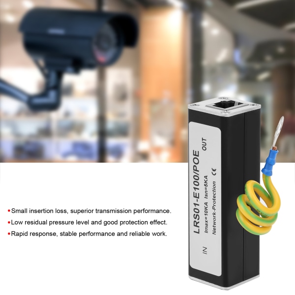 POE Networks Arrester IP Camera Thunder Surge Protector Quick Response Security Application