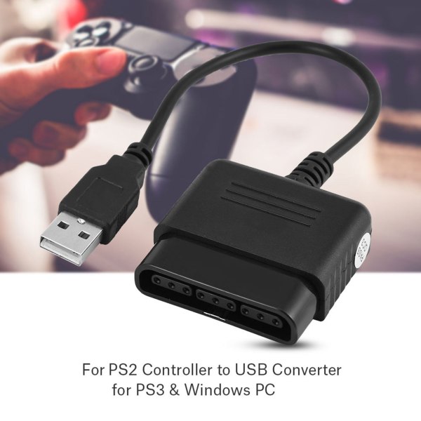 Sony Playstation 2 PS2 -ohjaimen USB sovitin PS3:lle ja Windows PC:lle