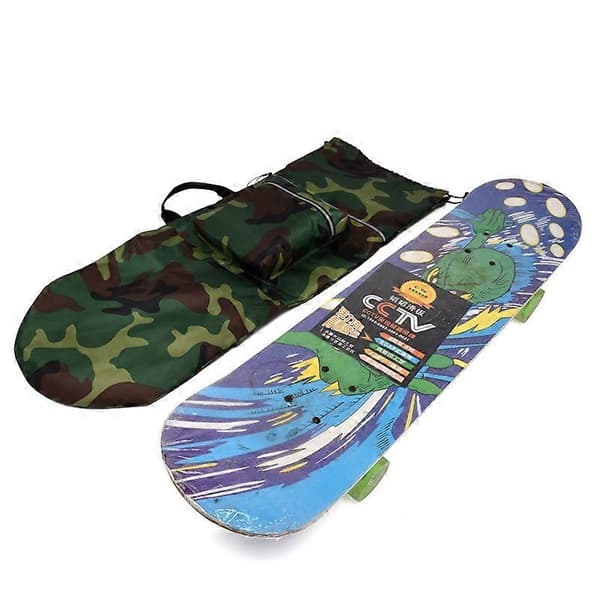 Skateboard Backpack Longboard Bag Skateboard Bag, Green Camouflage Small Size
