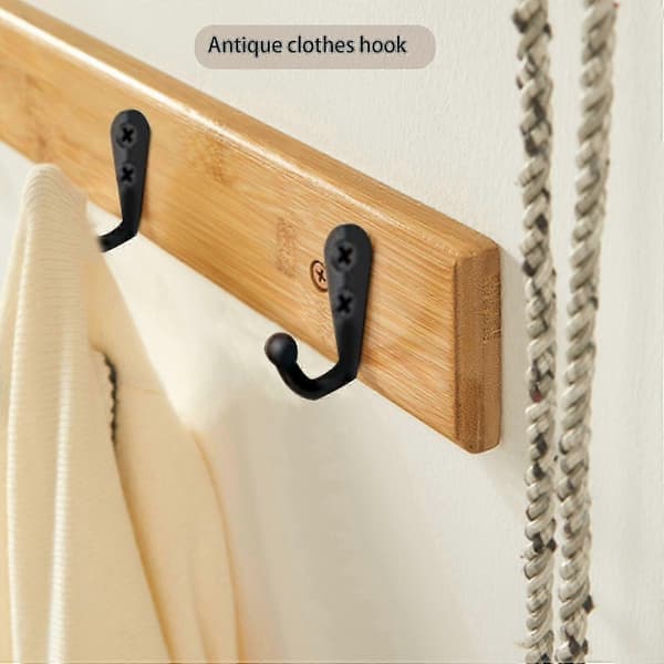 100 Pieces Double Hole Wall Mounted Single Hook Coat Hook and 210 Pieces Screws for
