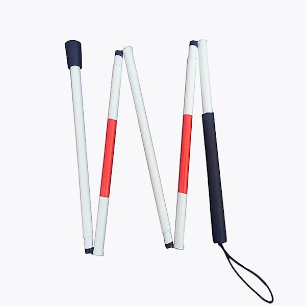 Reflective Aluminum Alloy Folding Cane for the Blind