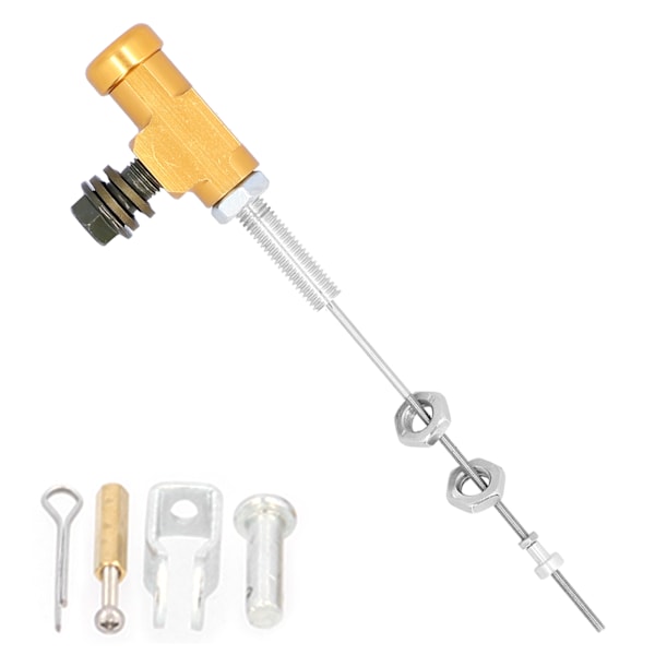 Hydraulinen kytkinpääsylinterin tanko jarrupumppu M10x1.25mm alumiiniseos moottoripyörälle ATV Dirt Bike Kulta