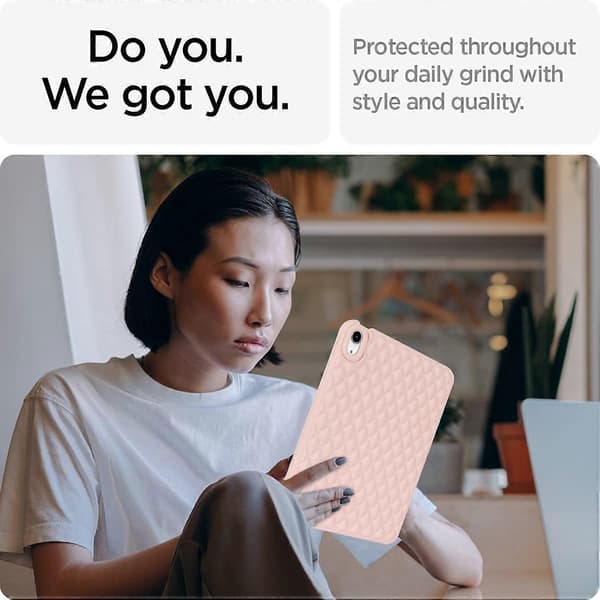 Anti-drop Protective Back Cover for iPad 10.9 (2022) Rhombus Pattern Soft TPU Tablet Case