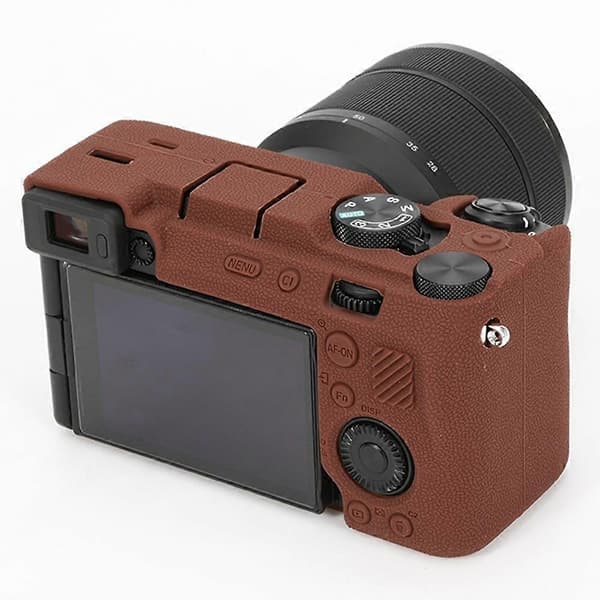 U9e Textured Case for Sony A7C II A7CR Anti-Scratch Silicone Protection Z2i Camera Case - Coffee