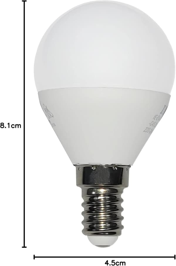 5-pack E14 Energisparande LED-lampor - 5 x 3W - 250lm - Varmvit 3000K