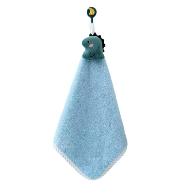 4-pack tecknad hängande handduk kan hängas söt absorberande korall sammet ansiktshandduk badrum kök barn hängande handduk