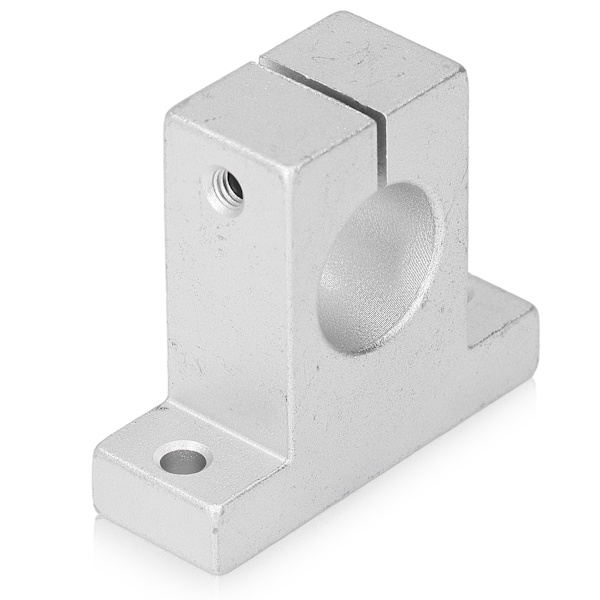 4 stk lineær skinnestøtte vertikal aluminiumlegering sett kit for 25 mm stangaksel SK25